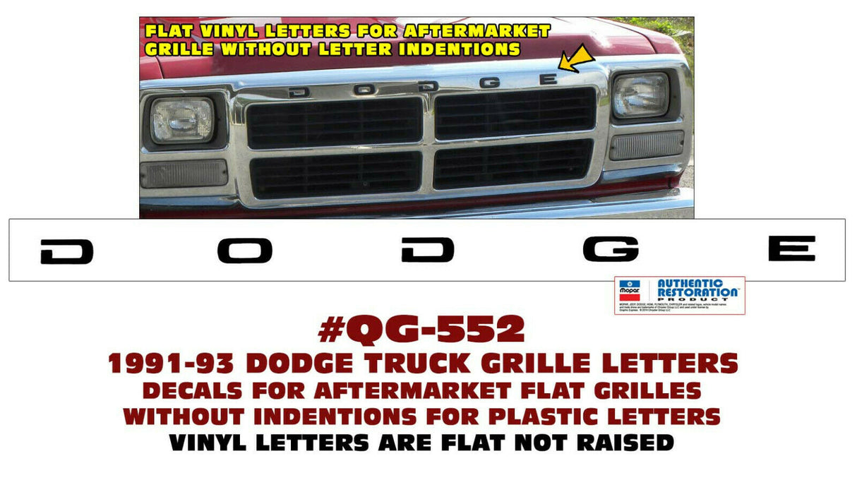 Chrome Replacement Grille 1991-1993 Dodge Truck D/W150-250-350 & Ramcharger FarFromStock