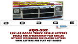 Chrome Replacement Grille 1991-1993 Dodge Truck D/W150-250-350 & Ramcharger FarFromStock