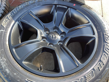 20" Dodge Ram 1500 OEM LIMITED Black 2676 2723 wheels rims BRIDGESTONE NEW Texas Truck Tire