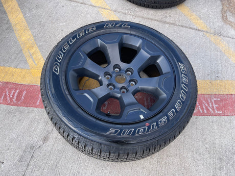(1) 20" Dodge Ram 1500 OEM Laramie Black 2680 wheel Spare 2024 2025 2026 Texas Truck Tire