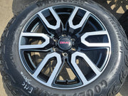 20" GMC Sierra Yukon AT4X Silverado OEM 5914 wheels rims TERRITORY M/T Texas Truck Tire