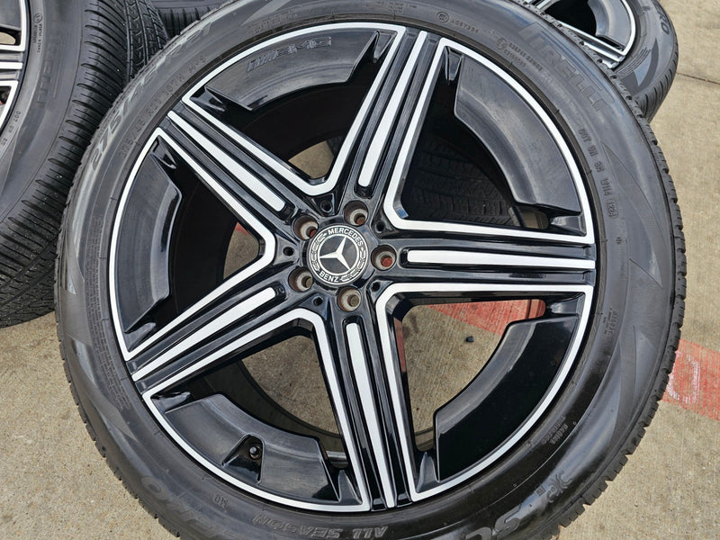 21" Mercedes GLE AMG OEM black wheels rims 85940 85941 tires 2024 2025 2026 Texas Truck Tire