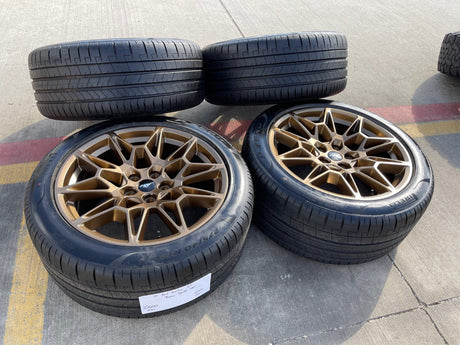 19" Ford Mustang GT Track Pack OEM 10600 10603 Bronze wheels rims 2026 2027 NEW Texas Truck Tire