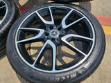 20" Mercedes E43 E53 E400 AMG S580 S65 S63 OEM 85543 85544 wheels rims MICHELIN Texas Truck Tire