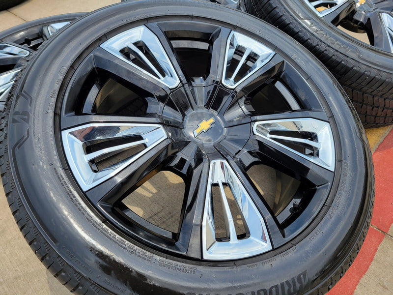 22" Chevy Tahoe RST OEM wheels rims 96951 Silverado Suburban tires Texas Truck Tire