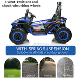 24V Kids 2-Seater Electric Ride-On UTV Truck with 4WD and 320W Motor, Remote Control