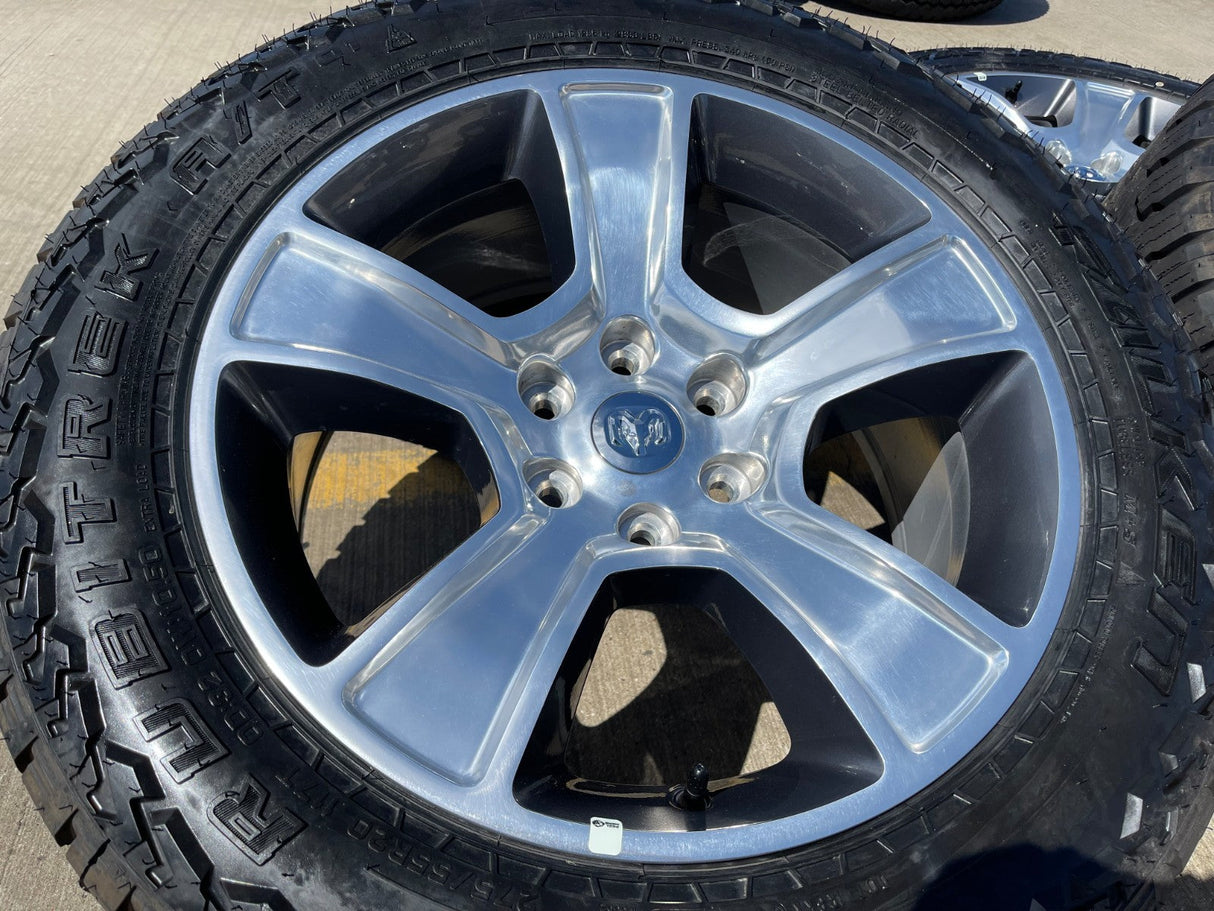 20" Dodge Ram 1500 OEM LIMITED 2676 2723 wheels rims 2025 2026 FALKEN A/T NEW Texas Truck Tire