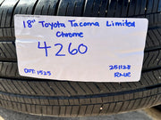 18" Toyota Tacoma LIMITED OEM chrome wheels rims 4260 4Runner 2024 2025 2026 Texas Truck Tire
