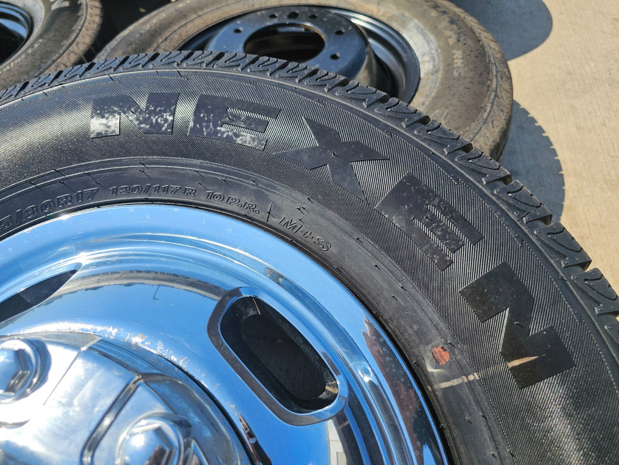17" Dodge Ram 3500 Dually Laramie 8x200 wheels rims 2703 2704 OEM 2024 2025 NEW Texas Truck Tire