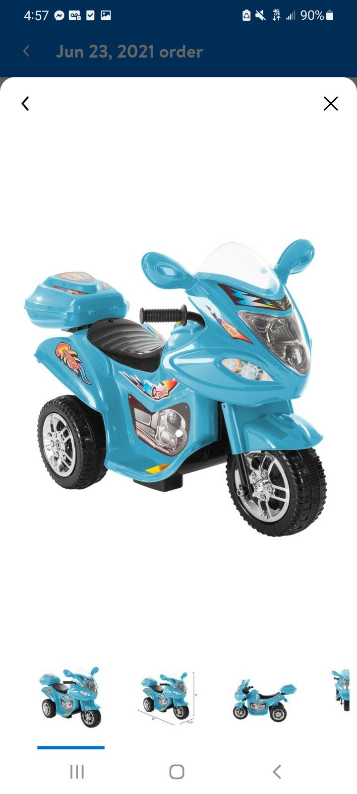 Electric Ride-On Tricycle Motorcycle Toy for Toddlers