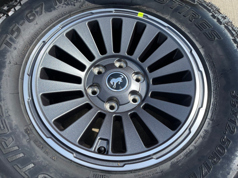 17" Ford Bronco HERITAGE Edition wheels rims 2024 2025 2026 tires 35" Texas Truck Tire