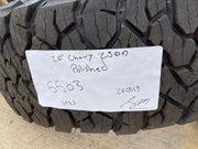 20" Chevy Silverado GMC Sierra 2500 3500 OEM 5503 rims wheels BFG KO3 A/T NEW Texas Truck Tire