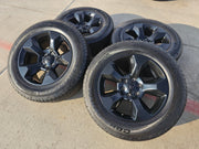 20" Ram 1500 OEM LIMITED Laramie wheels rims black 2675 2722 CONTINENTAL Texas Truck Tire