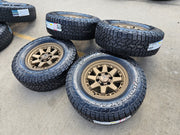 17" 4Runner Toyota Tacoma OEM BRONZE wheels rims FJ FALKEN WILDPEAK A/T4 NEW Texas Truck Tire