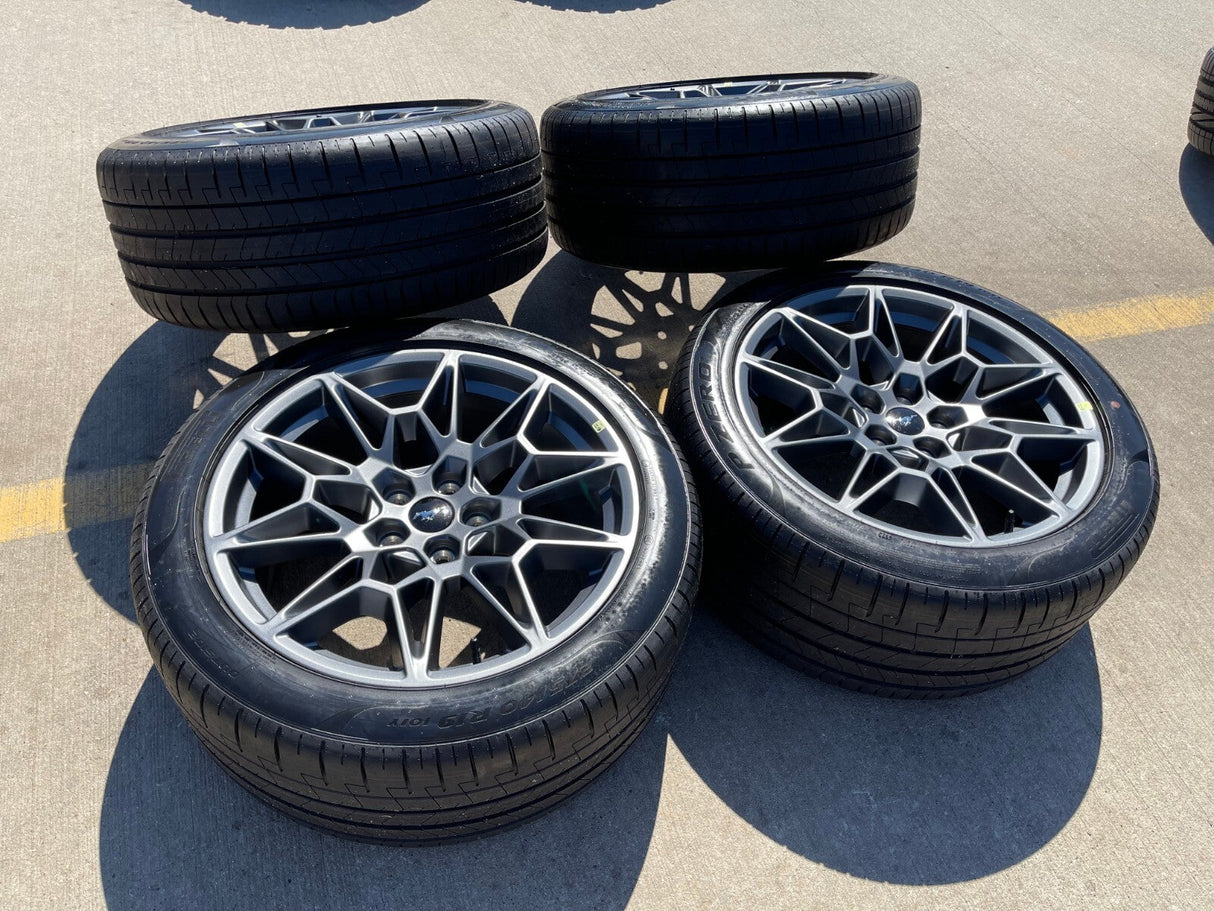 19" Ford Mustang GT Track Pack OEM 10600 10603 wheels rims 2024 2025 2026 NEW Texas Truck Tire