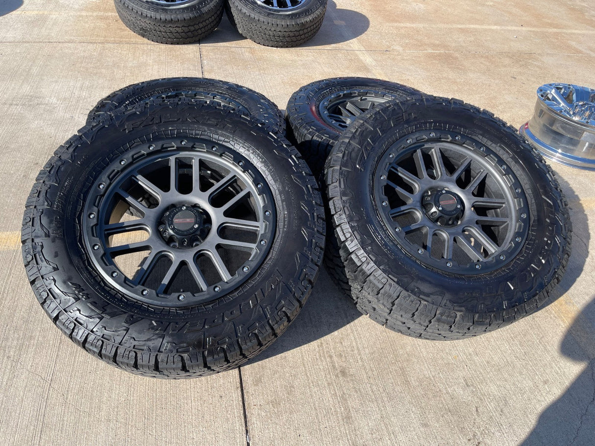20" Ford F-150 ROUSH OEM Vision 111 Nemesis rims wheels Expedition FALKEN 35" Texas Truck Tire