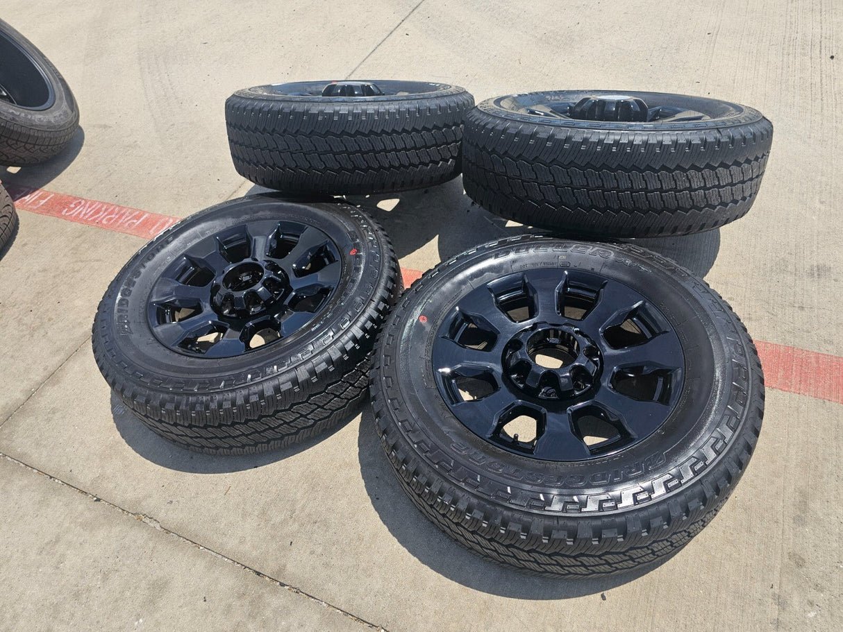 20" Ford F-250 F-350 Tremor OEM Black 10101 rims wheels tires NEW Texas Truck Tire