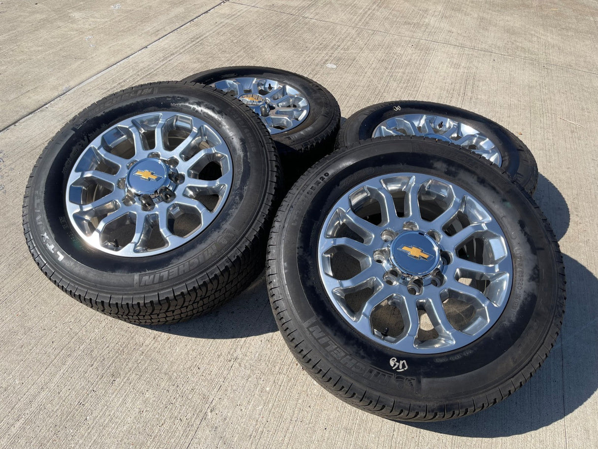 20" Chevy Silverado HIGH COUNTRY GMC Sierra AT4 2500 3500 OEM 95685 wheels rims Texas Truck Tire
