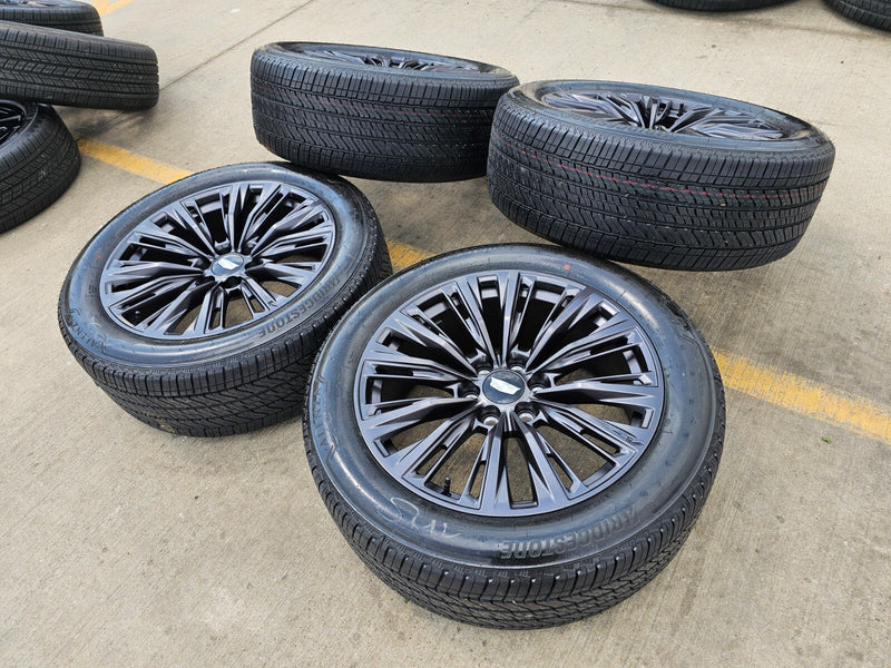 22" Cadillac Escalade V V600 Platinum OEM ORIGINAL wheels rims 2025 2026 NEW Texas Truck Tire