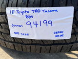 18" Toyota Tacoma 4Runner TRD OEM 94199 wheels rims 2024 2025 2026 NEW MICHELIN Texas Truck Tire