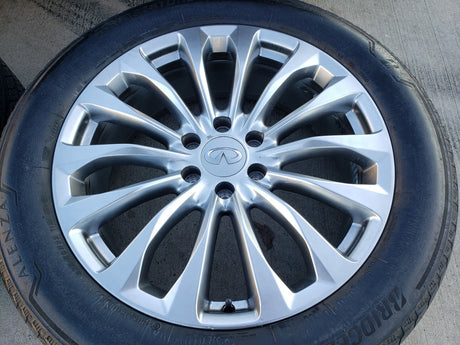 22" Infiniti QX80 QX56 Nissan Titan OEM 62799 73770 wheels rims tires Texas Truck Tire