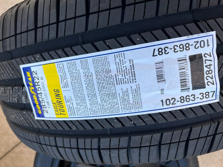 22" Dodge Ram 1500 OEM Laramie rims wheels tires 2685 GOODYEAR NEW Texas Truck Tire