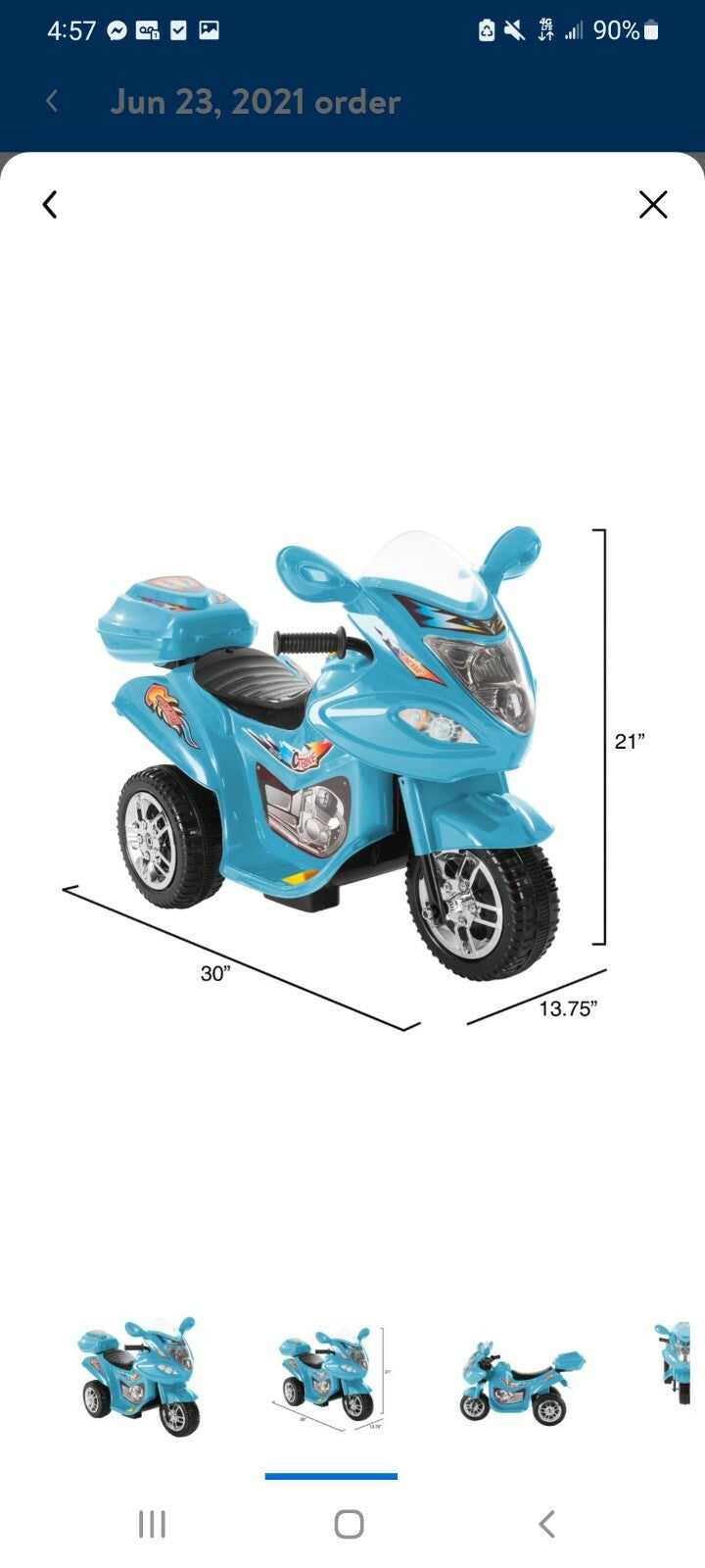 Electric Ride-On Tricycle Motorcycle Toy for Toddlers