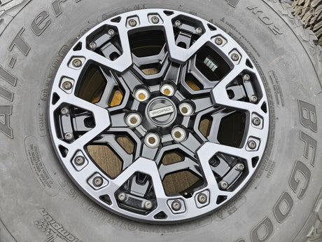 (5) 17" Ford F-150 Raptor R OEM BEADLOCK rims wheels 2024 2025 2026 BFG NEW Texas Truck Tire