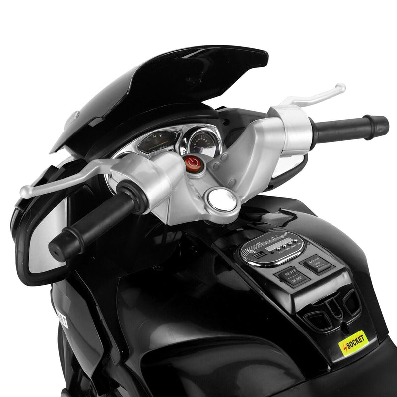 TOBBI 12V Kids Electric Motorcycle with Training Wheels - Dirt Bike Motorbike for Young Riders