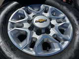 18" Chevy Silverado 2500 3500 OEM 5959 wheels rims 2021 2022 2023 2024 2025 Texas Truck Tire