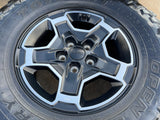 17" Jeep Wrangler RUBICON OEM wheels rims tires 9259 black TOYO 33" Texas Truck Tire