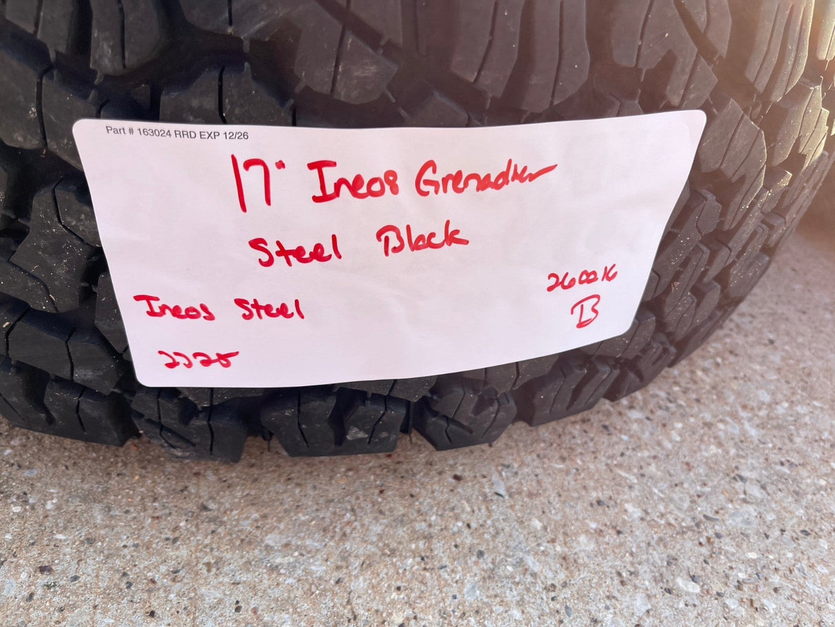17" INEOS Grenadier OEM wheels rims tires 2023 2024 2025 2026 2027 NEW BFG Texas Truck Tire