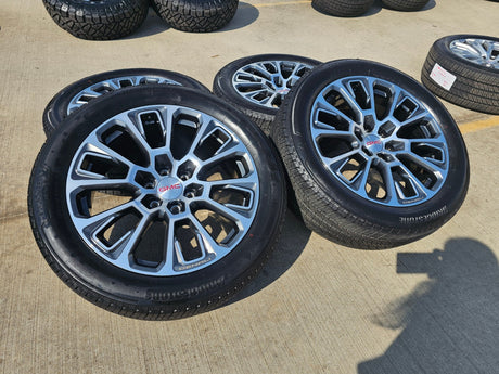 22" GMC Yukon Sierra DENALI OEM wheels rims Tahoe 2024 2025 2026 NEW Texas Truck Tire