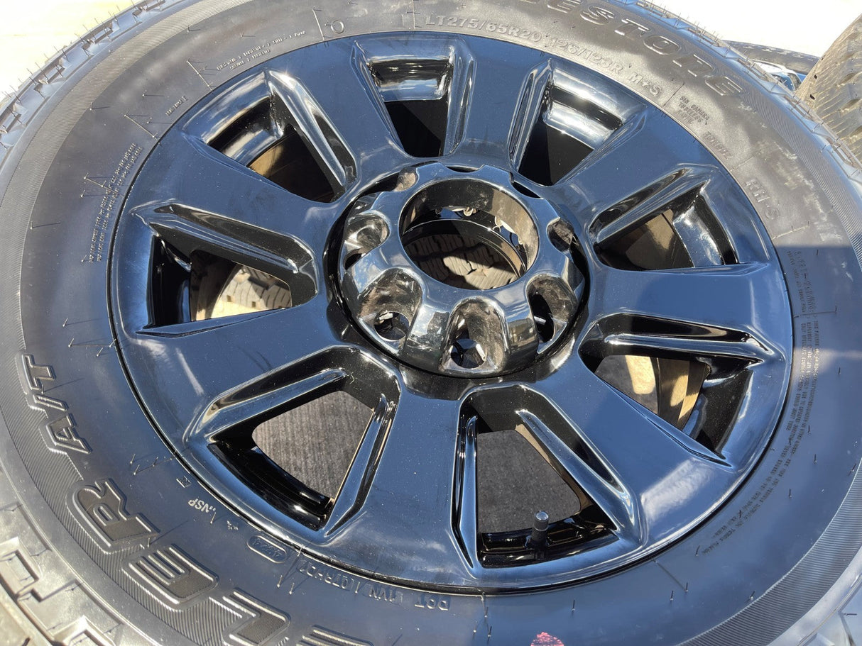 20" Ford F-250 F-350 Platinum OEM rims wheels 10103 tires BRIDGESTONE A/T NEW Texas Truck Tire