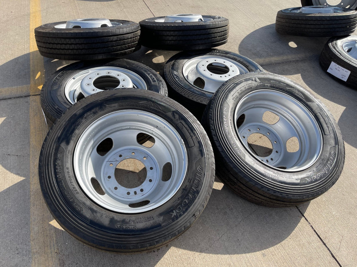 19.5" RAM 4500 5500 Ford F-450 Dually F-550 rims wheels OEM 10x225 HANKOOK NEW Texas Truck Tire