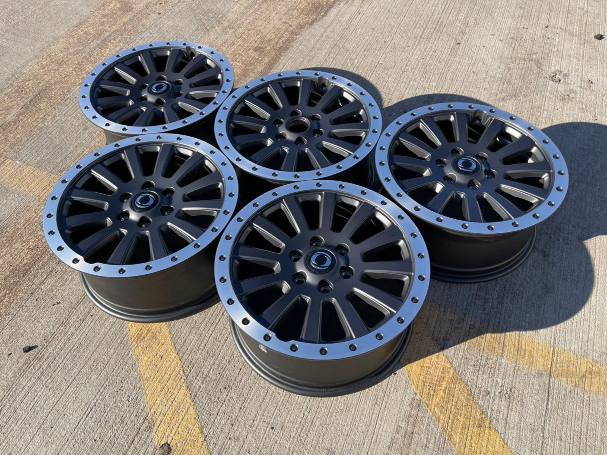 (5) 18" INEOS Grenadier OEM wheels rims beadlock 2023 2024 2025 2026 NEW Texas Truck Tire