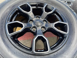 18" Jeep Wrangler SMOKY MOUNTAIN Black OEM 9198 wheels rims tires MICHELIN NEW Texas Truck Tire