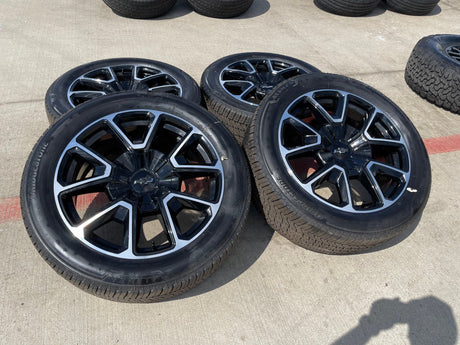 22" Chevy Tahoe Suburban RST OEM 14035 wheels rims Silverado 2025 2026 NEW Texas Truck Tire