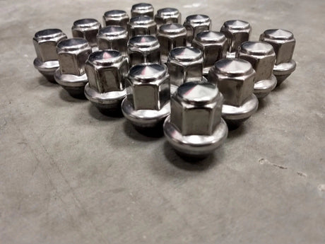 (20) 14x1.5 OEM Ford lug nuts polished Mustang OE 2015-2026 Texas Truck Tire