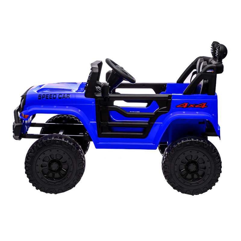 Blue Kids Electric Ride-On Car with Remote Control and MP3 Player