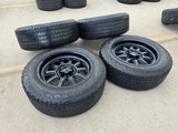 20x9 Weld Off-Road Stealth W168 Silverado Ford F-150 RAM wheels rims 6x139 6x135 Texas Truck Tire