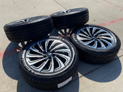 22" Lincoln Navigator OEM 10666 rims wheels BLACK LABEL 2025 2026 NEW Texas Truck Tire