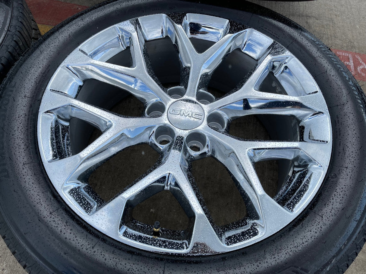 22" GMC Yukon Sierra DENALI OEM 5904 wheels rims 2022 2023 2024 2025 2026 Texas Truck Tire