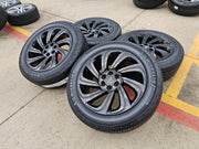 22" Lincoln Navigator OEM rims wheels 10497 Black Label MICHELIN NEW Texas Truck Tire