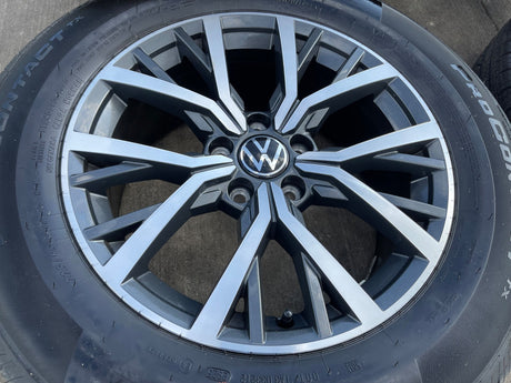 17" VW Tiguan OEM 70037 wheels rims tires 2020 2021 2022 2023 2024 2025 2026 Texas Truck Tire