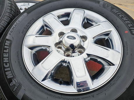 18" Ford F-150 OEM rims wheels 3915 CHROME Expedition MICHELIN NEW Texas Truck Tire