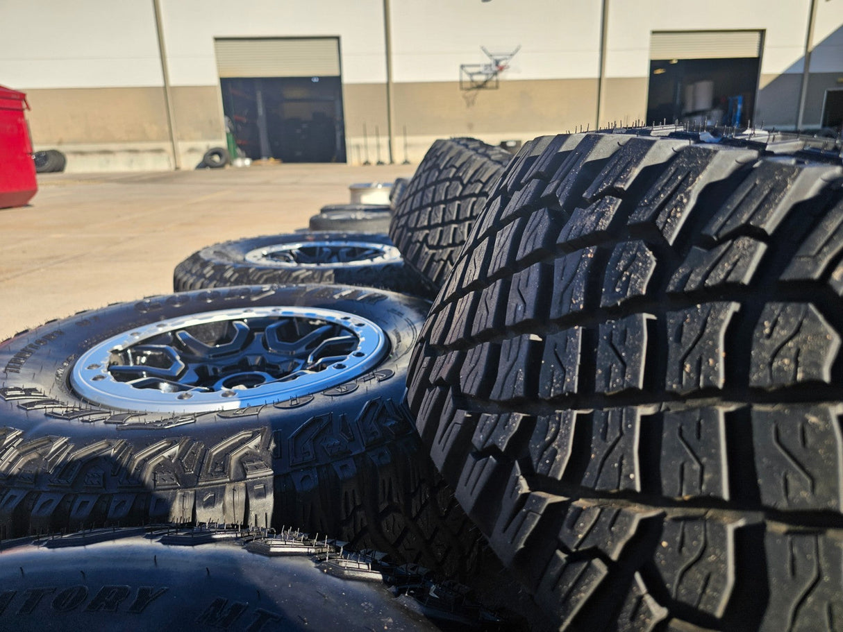 17" Ford Bronco SASQUATCH wheels rims BEADLOCK 10388 Ranger GOODYEAR M/T Texas Truck Tire