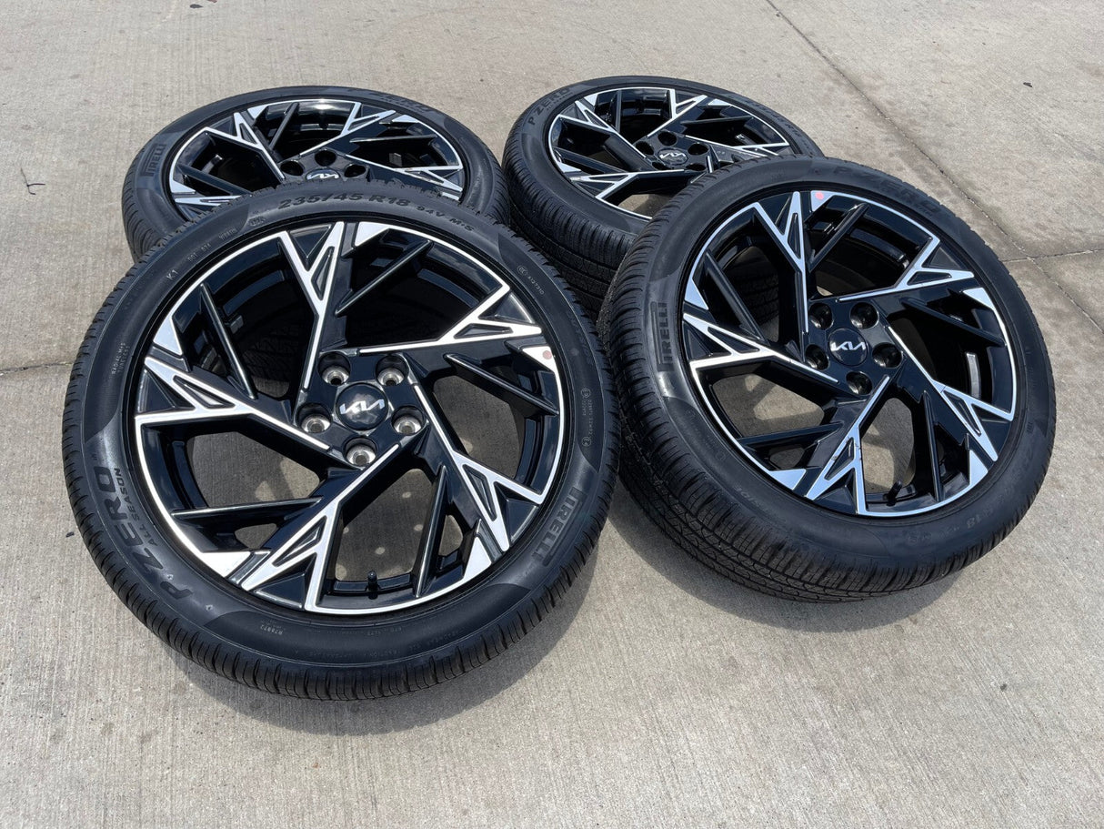 18" Kia K4 K5 OEM wheels rims tires Sonata Stinger Forte Optima 2024 2025 NEW Texas Truck Tire