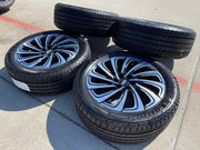 22" Lincoln Navigator OEM 10666 rims wheels BLACK LABEL 2025 2026 NEW Texas Truck Tire