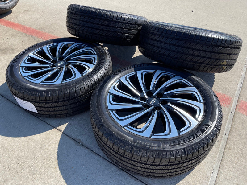 22" Lincoln Navigator OEM 10666 rims wheels BLACK LABEL 2025 2026 NEW Texas Truck Tire